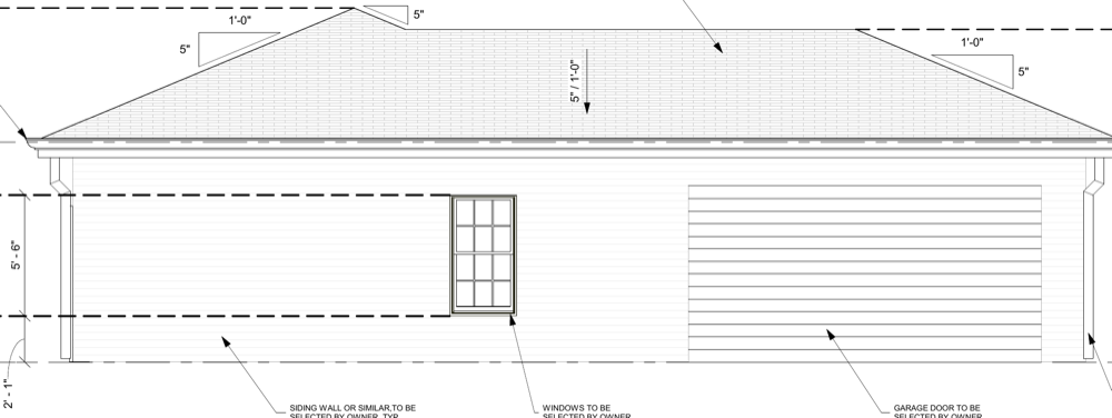 The Bungalow — a 684 sq ft pre-approved Woodstock ADU (single-level living with a two-car garage)